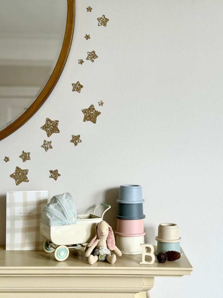 Gold Glitter Star Wall Stickers®