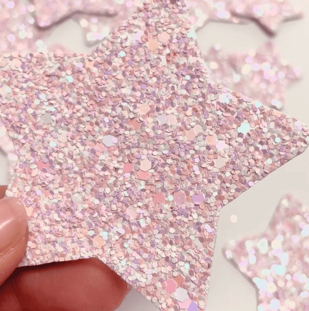 Heavenly Pink Glitter Star Wall Stickers®