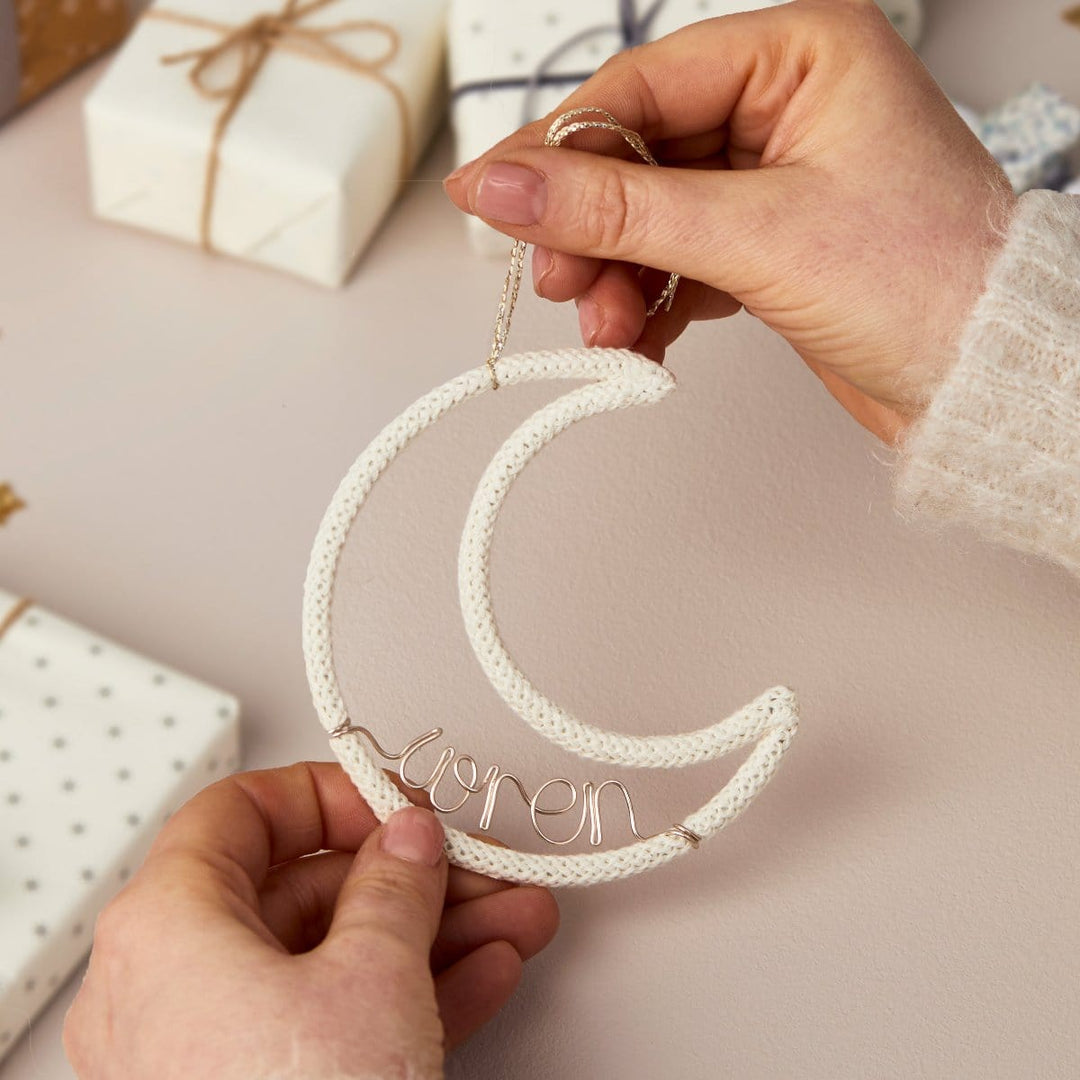 Personalised Knit Moon Ornament®