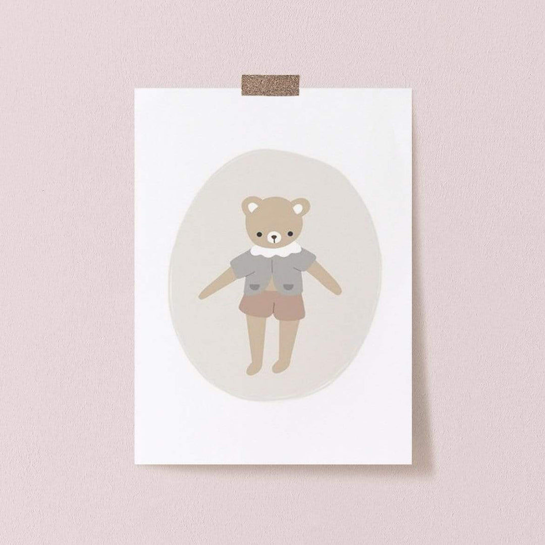 Bear Mauve - Little Cloud-Postcards