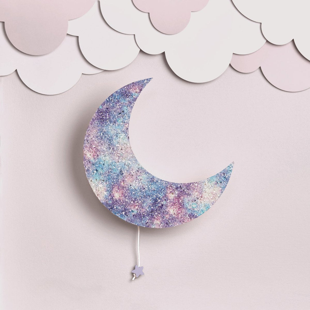 Celestial Glitter Musical Moon