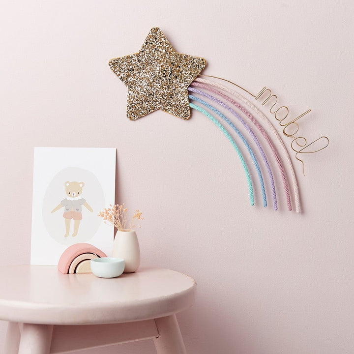 Macaron Personalised Glitter & Knit Shooting Star®