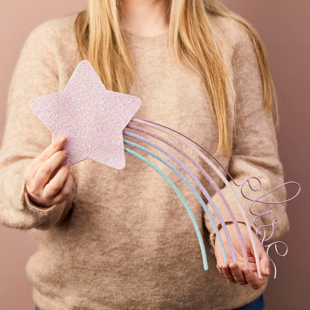 Macaron Personalised Glitter & Knit Shooting Star®