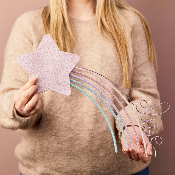 Macaron Personalised Glitter & Knit Shooting Star®