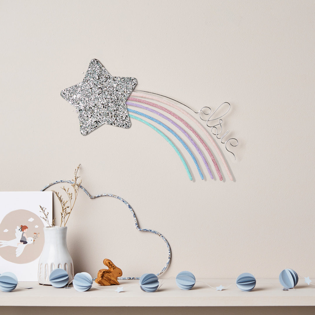 Macaron Personalised Glitter & Knit Shooting Star®