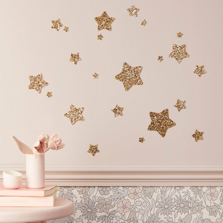 Little Cloud Wall Stickers Stars Liberty Gold Glitter Star Wall Stickers®