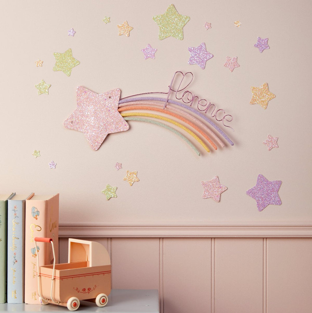 Bisous Personalised Glitter & Knit Shooting Star®